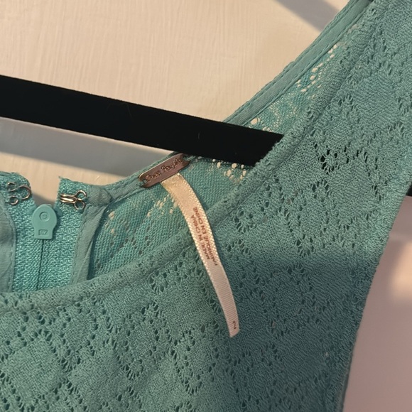 Free People Daisy Sleeveless Dress in Turquoise Size 2 - Picture 2 of 10